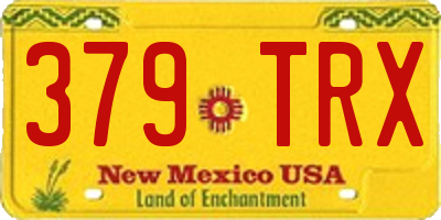 NM license plate 379TRX
