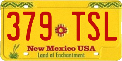 NM license plate 379TSL