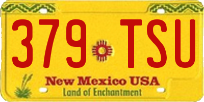 NM license plate 379TSU