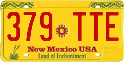 NM license plate 379TTE