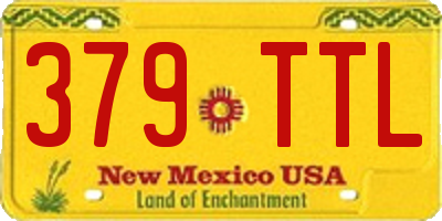 NM license plate 379TTL