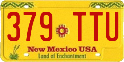 NM license plate 379TTU