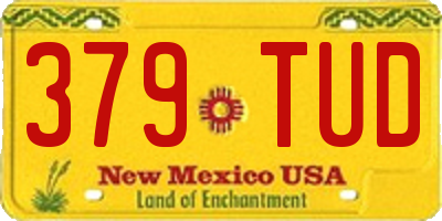 NM license plate 379TUD
