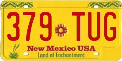 NM license plate 379TUG