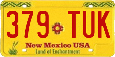 NM license plate 379TUK