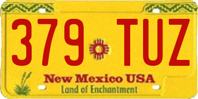 NM license plate 379TUZ