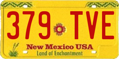 NM license plate 379TVE