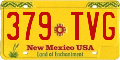 NM license plate 379TVG