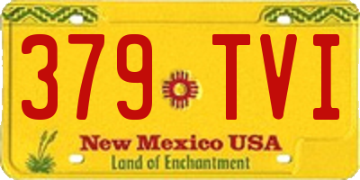 NM license plate 379TVI