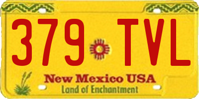 NM license plate 379TVL
