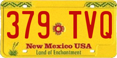 NM license plate 379TVQ
