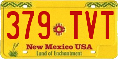 NM license plate 379TVT