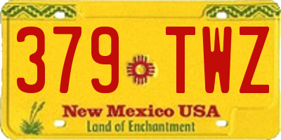 NM license plate 379TWZ