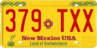 NM license plate 379TXX