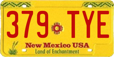 NM license plate 379TYE