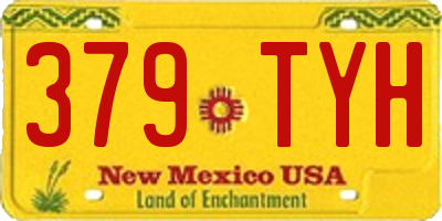 NM license plate 379TYH
