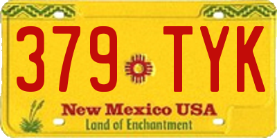NM license plate 379TYK