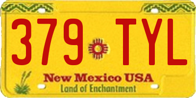 NM license plate 379TYL