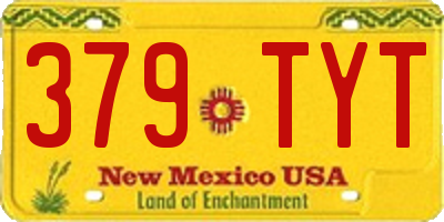 NM license plate 379TYT