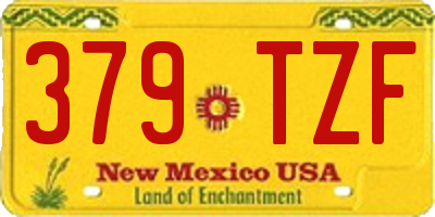 NM license plate 379TZF