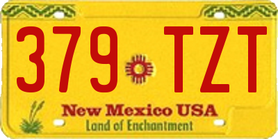 NM license plate 379TZT