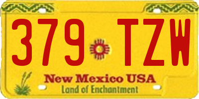 NM license plate 379TZW