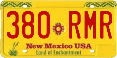 NM license plate 380RMR