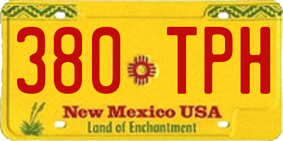 NM license plate 380TPH