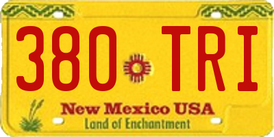 NM license plate 380TRI
