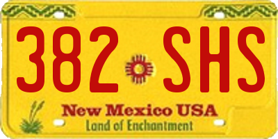 NM license plate 382SHS