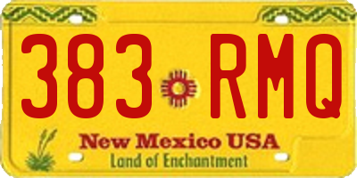 NM license plate 383RMQ