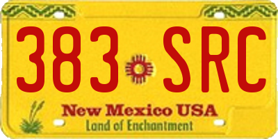 NM license plate 383SRC