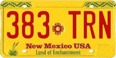 NM license plate 383TRN