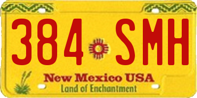 NM license plate 384SMH