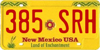 NM license plate 385SRH