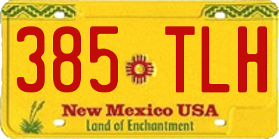 NM license plate 385TLH