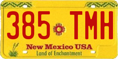 NM license plate 385TMH