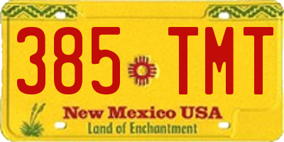 NM license plate 385TMT