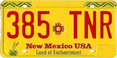 NM license plate 385TNR