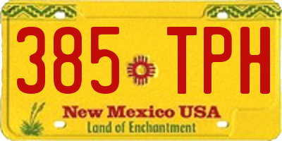 NM license plate 385TPH