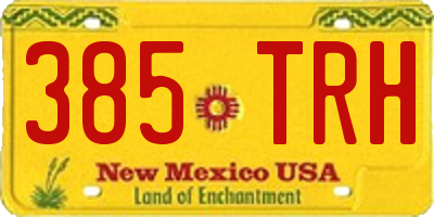 NM license plate 385TRH