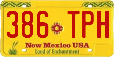 NM license plate 386TPH