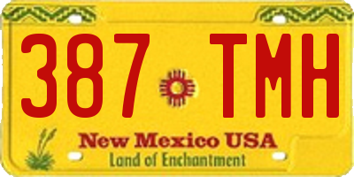 NM license plate 387TMH