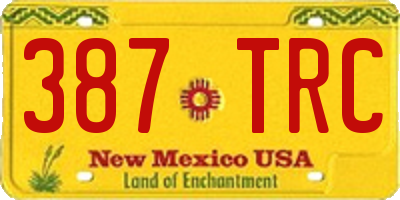 NM license plate 387TRC