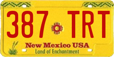 NM license plate 387TRT