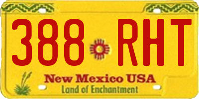 NM license plate 388RHT