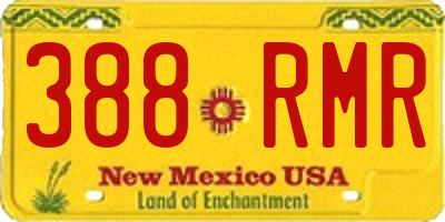 NM license plate 388RMR