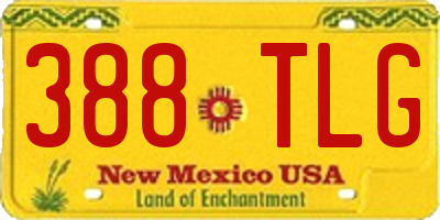 NM license plate 388TLG