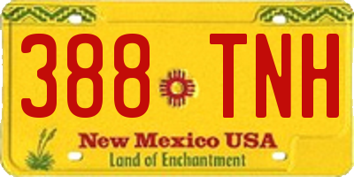 NM license plate 388TNH