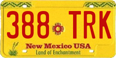 NM license plate 388TRK